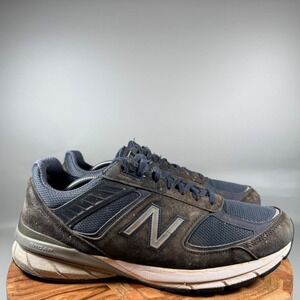New Balance M990NV5 Men's Running Shoes Navy Suede Mesh Size 12.5 2E